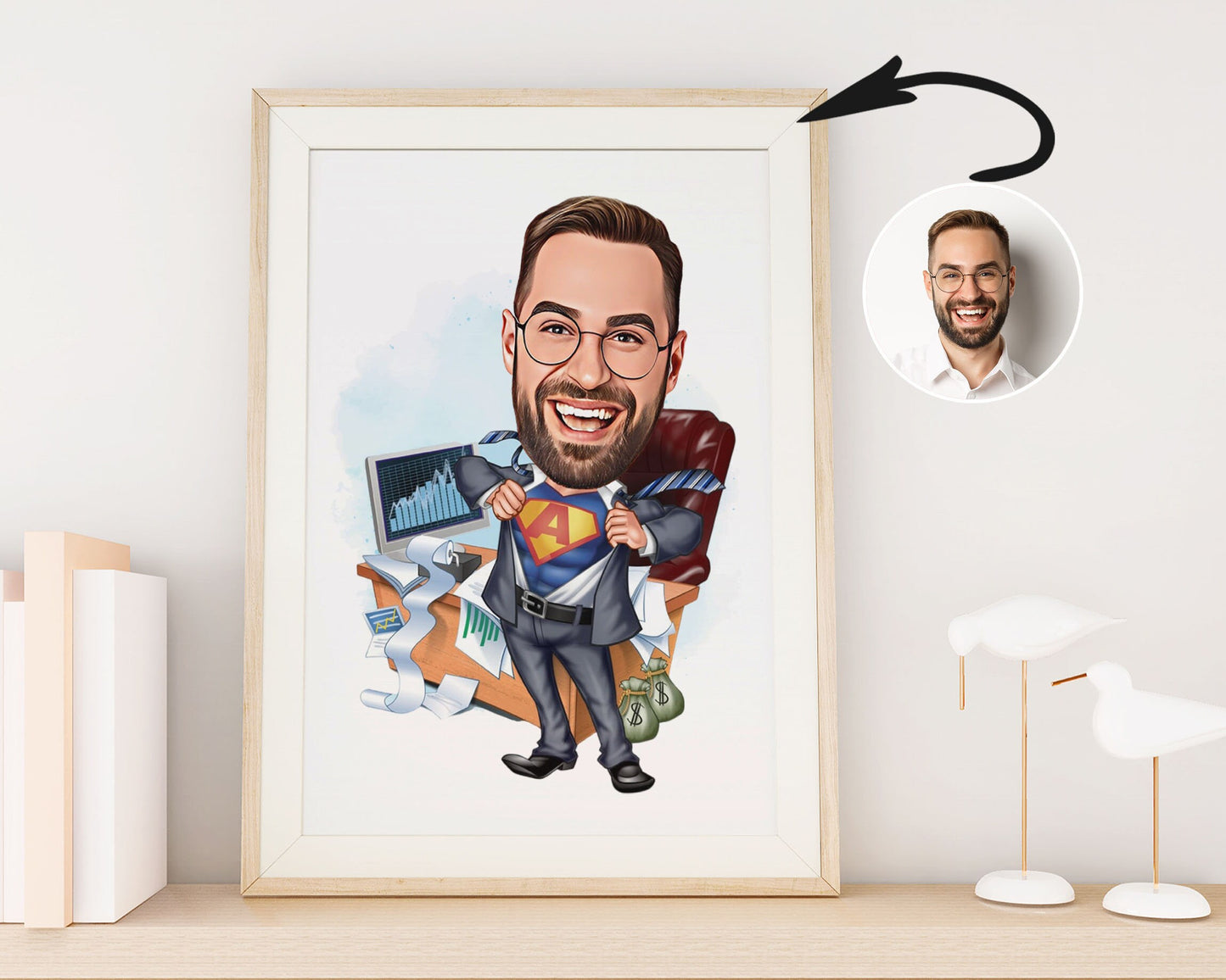 Personalised Administrator Caricature