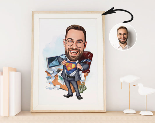 Personalised Administrator Caricature