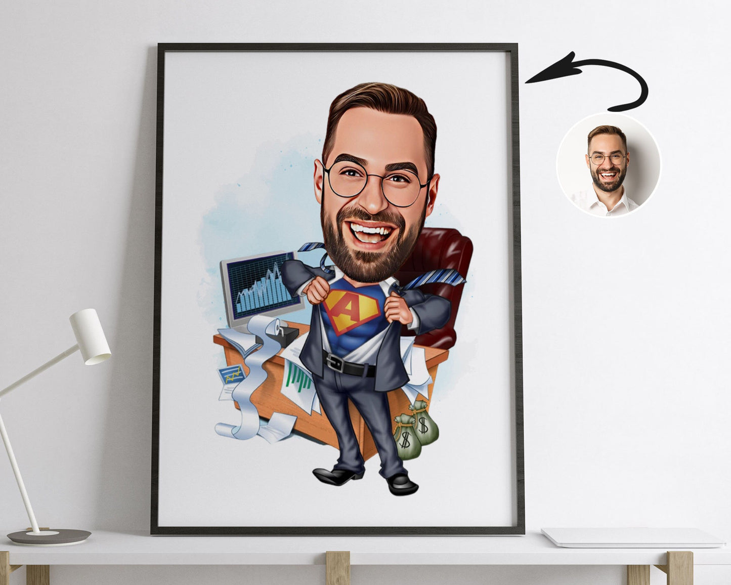 Personalised Administrator Caricature