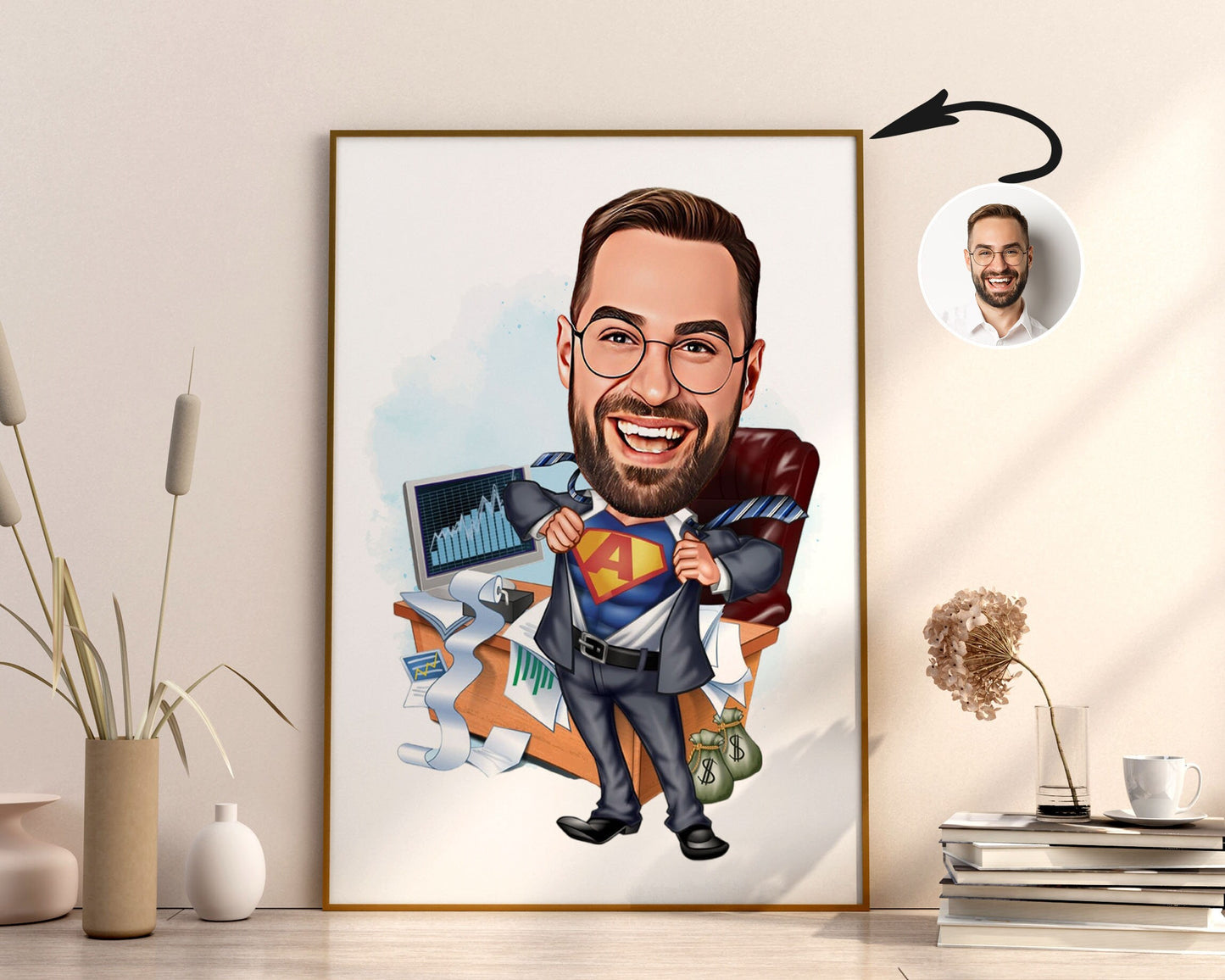 Personalised Administrator Caricature