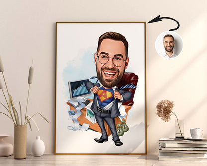 Personalised Administrator Caricature