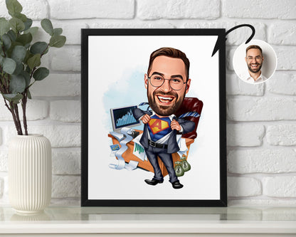 Personalised Administrator Caricature