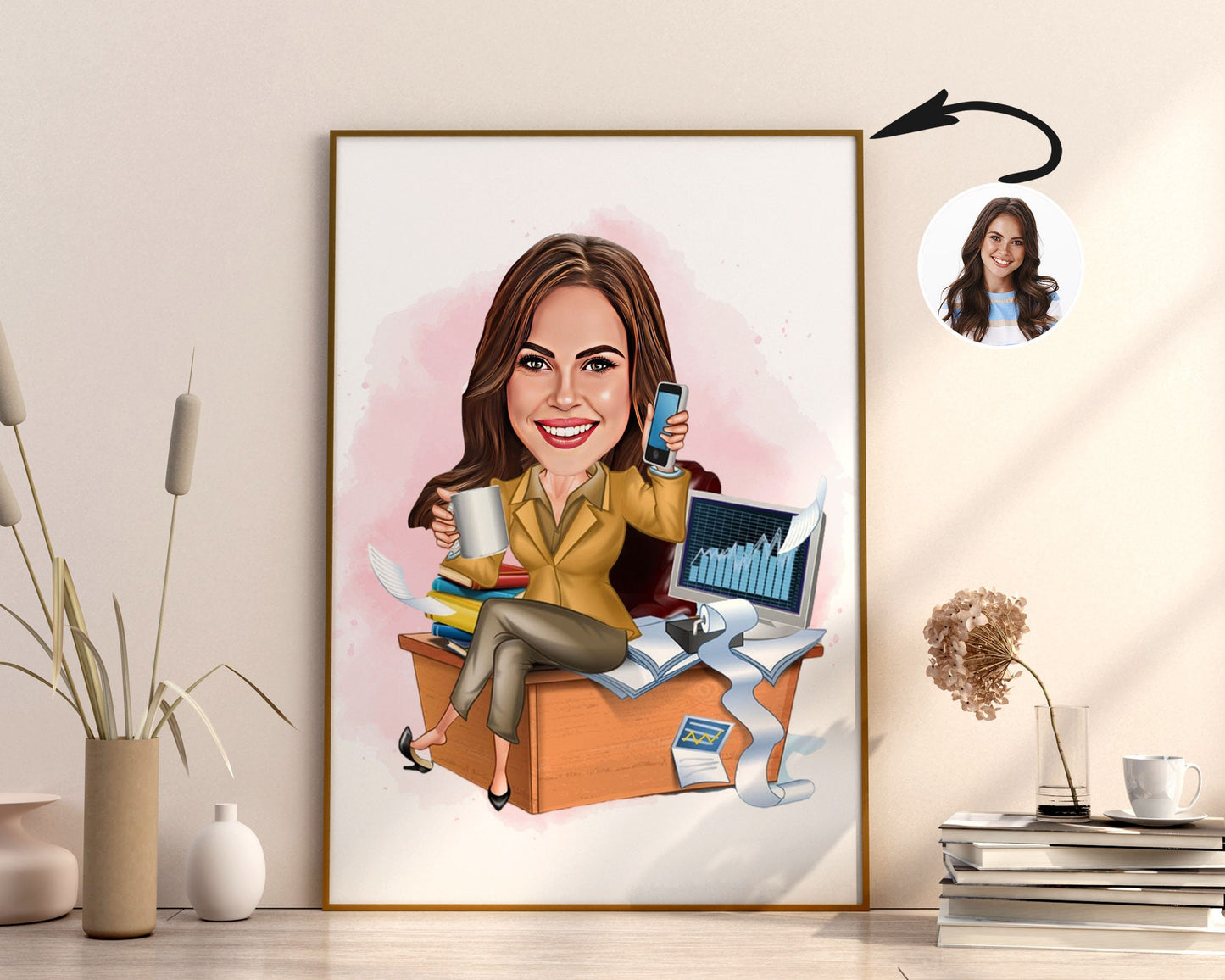 Personalised Administrator Caricature