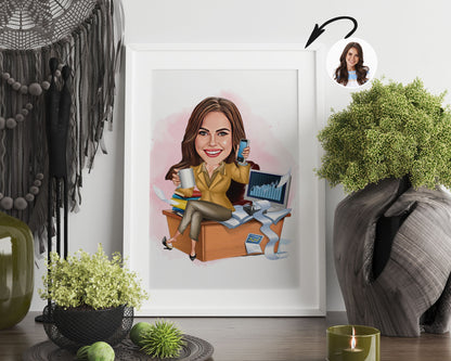 Personalised Administrator Caricature