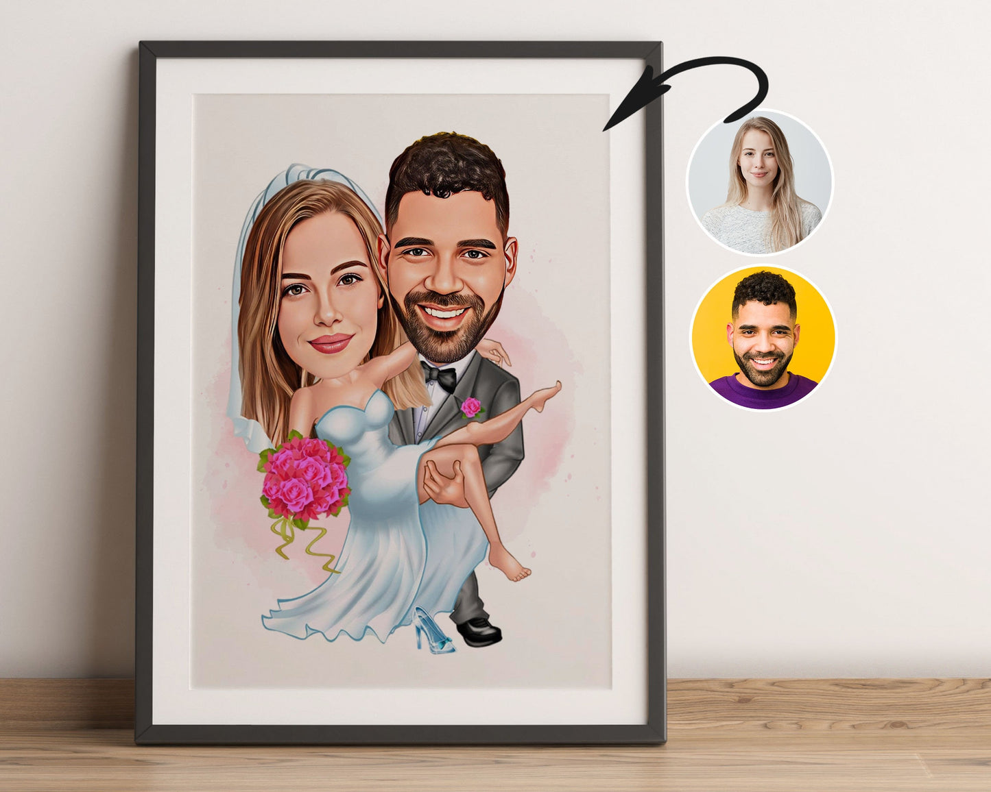 Personalised Wedding Caricature