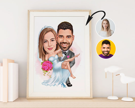 Personalised Wedding Caricature