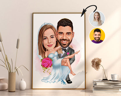 Personalised Wedding Caricature