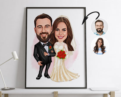 Personalised Wedding Caricature