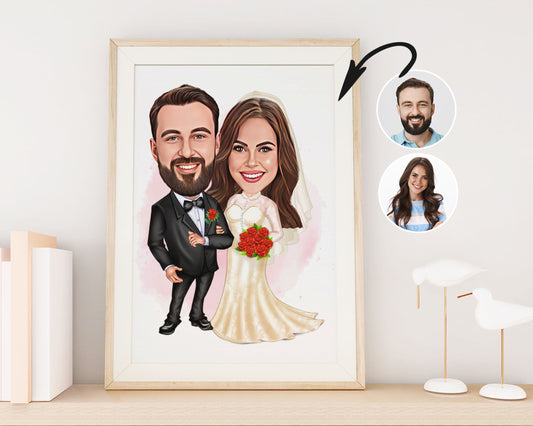 Personalised Wedding Caricature