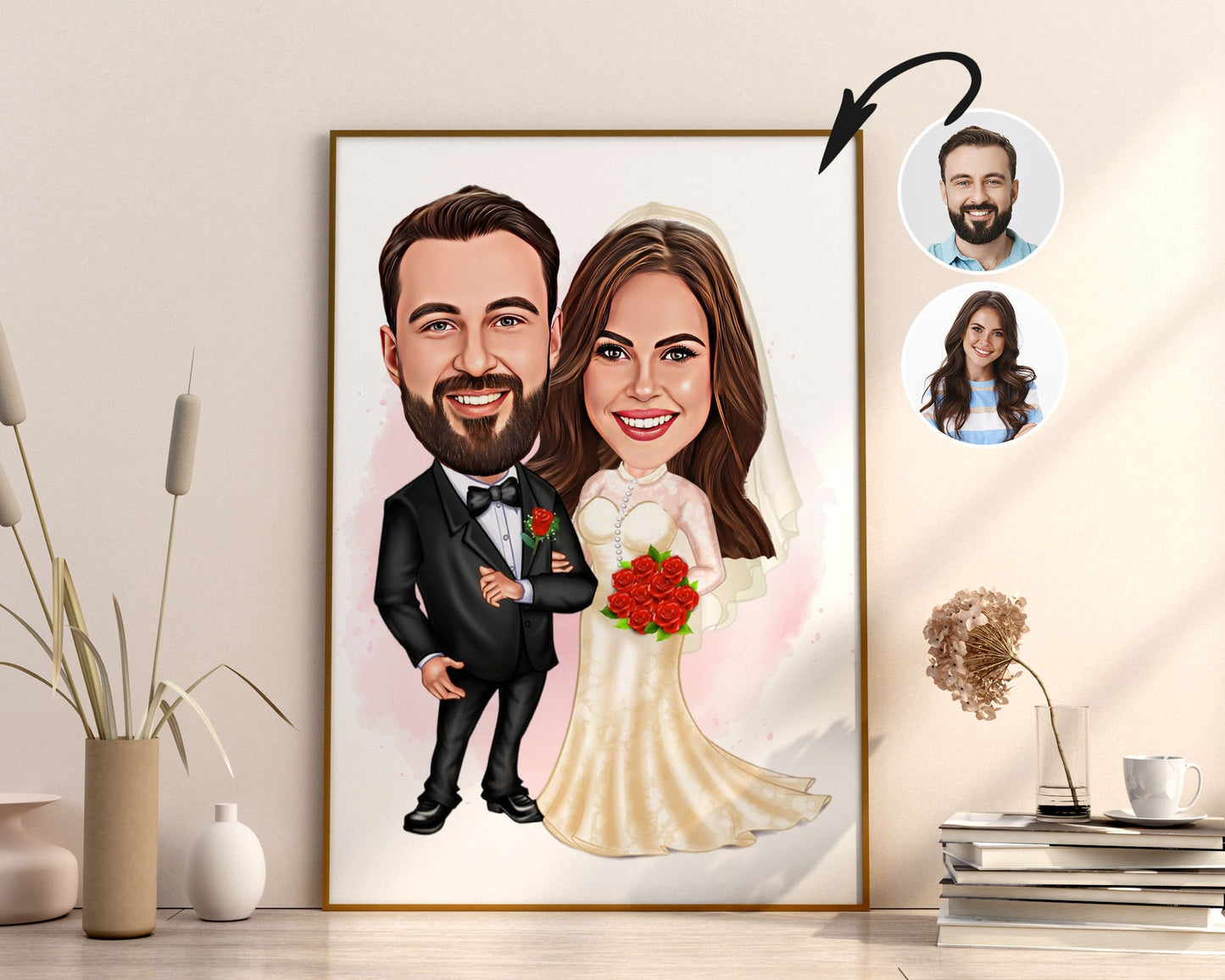 Personalised Wedding Caricature