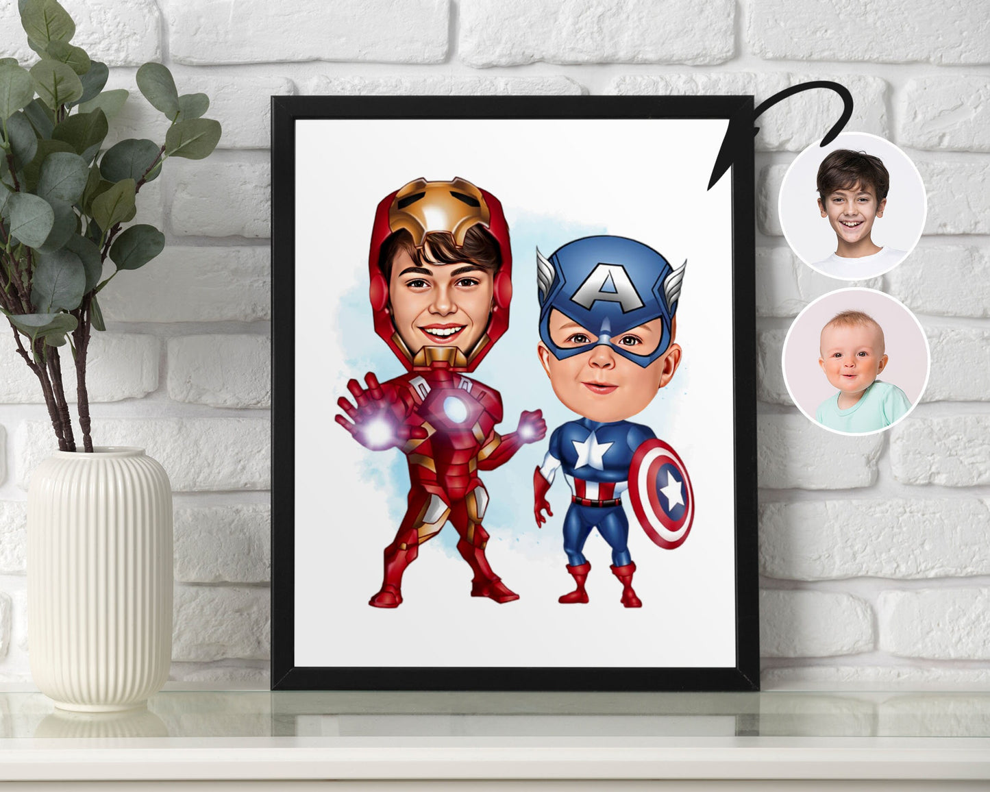 Personalised Super Hero Kids Caricature