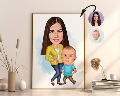 Personalised Family Caricature