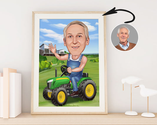 Personalised Farming Caricature