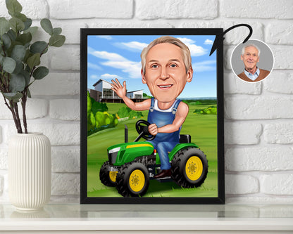 Personalised Farming Caricature
