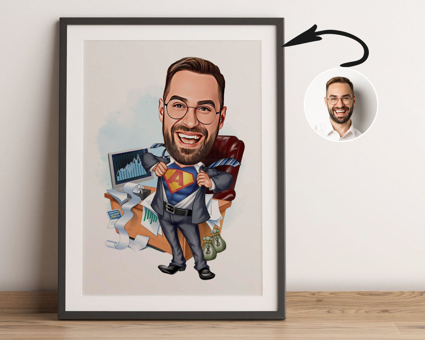 Personalised Administrator Caricature