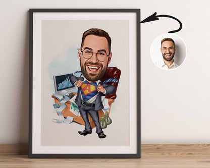 Personalised Administrator Caricature