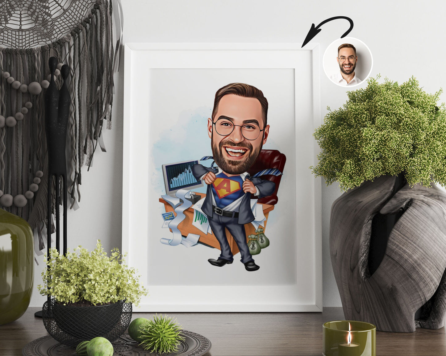 Personalised Administrator Caricature