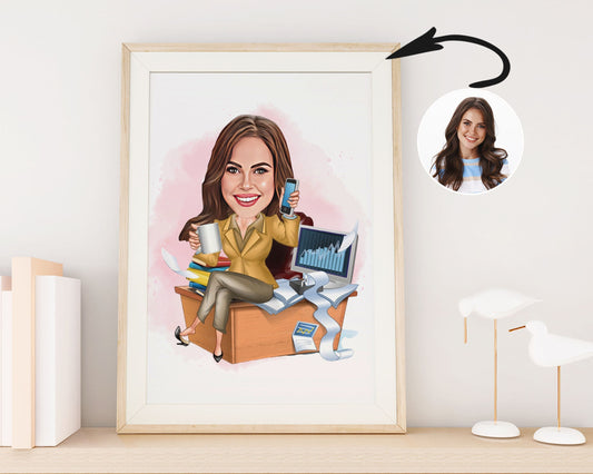 Personalised Administrator Caricature
