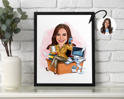 Personalised Administrator Caricature