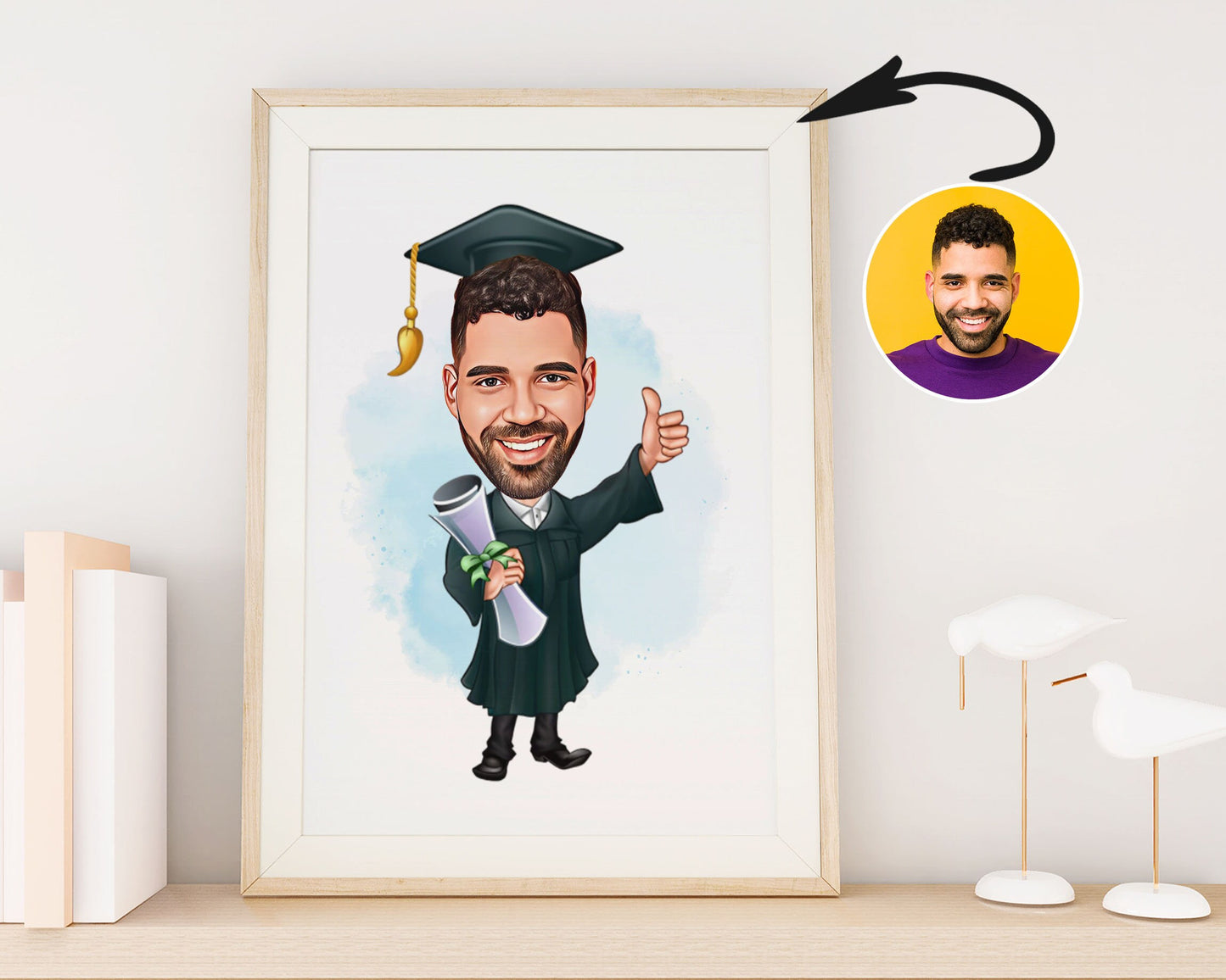 Personalised Graduation Caricature