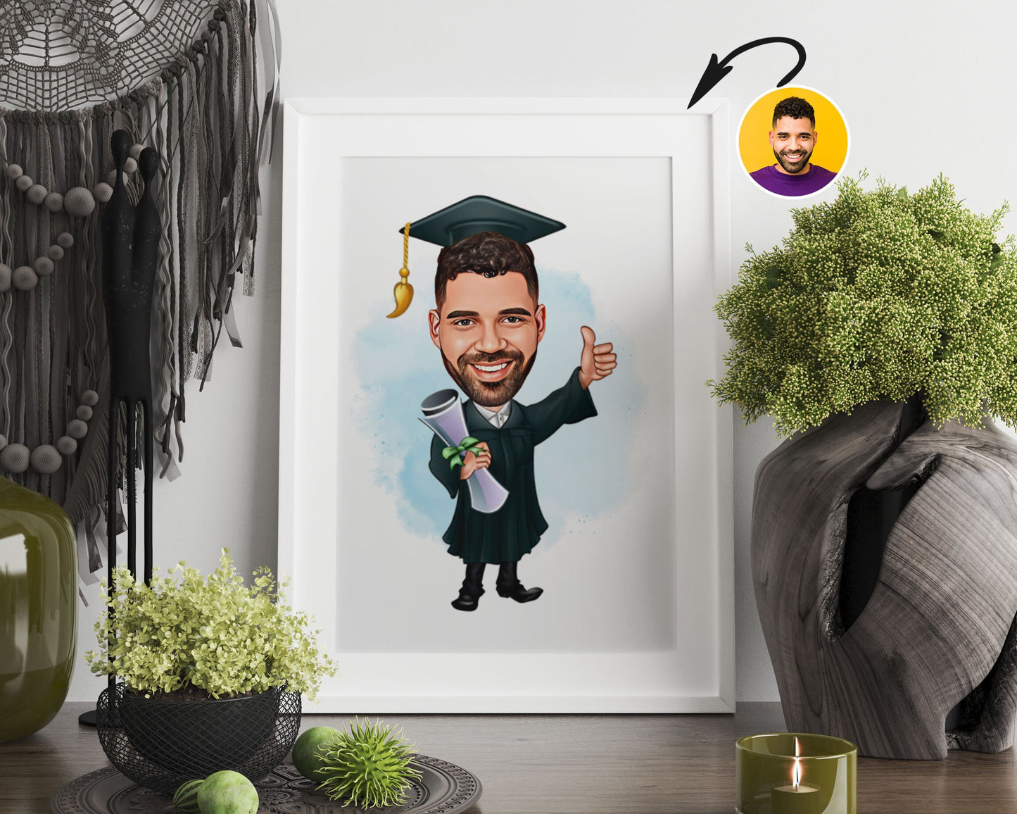 Personalised Graduation Caricature