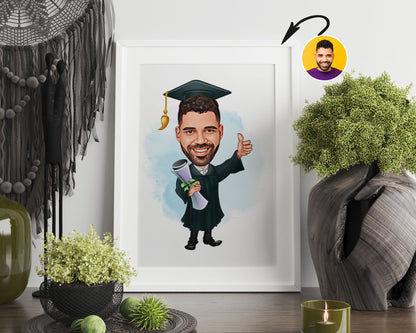 Personalised Graduation Caricature