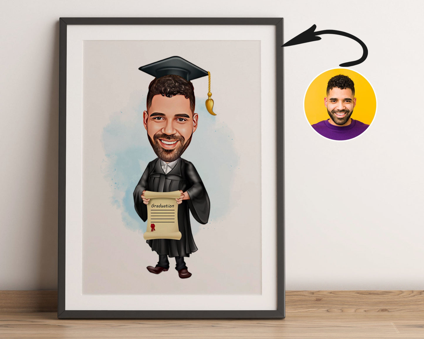 Personalised Graduation Caricature