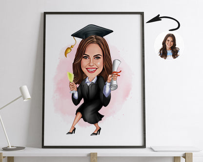 Personalised Graduation Caricature