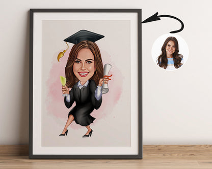 Personalised Graduation Caricature