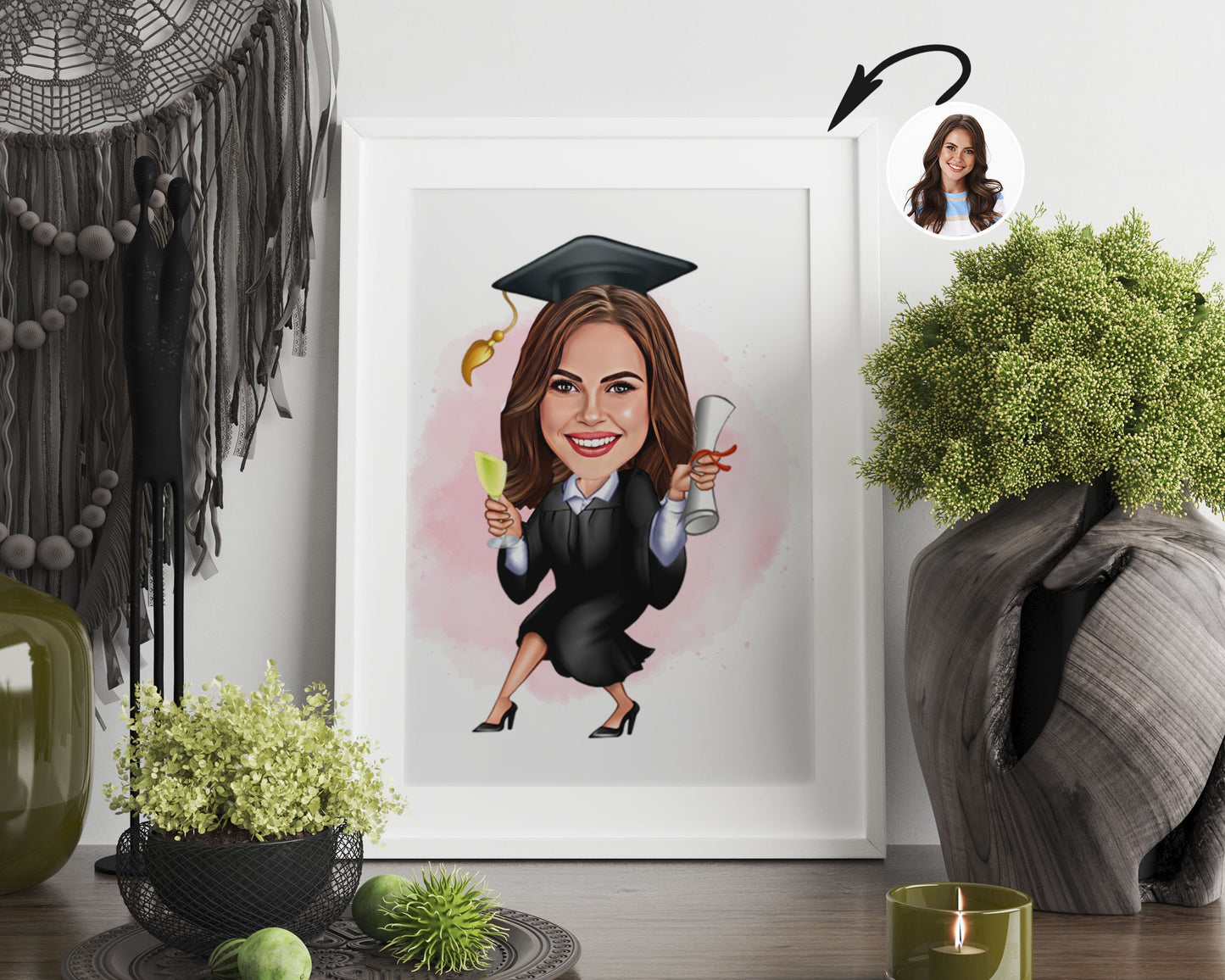 Personalised Graduation Caricature