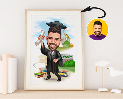 Personalised Graduation Caricature