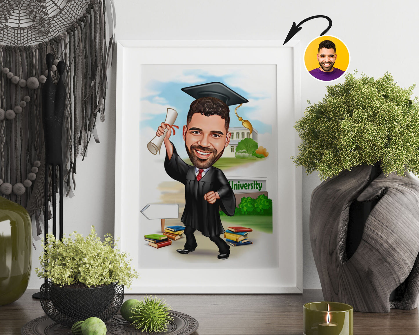 Personalised Graduation Caricature