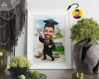 Personalised Graduation Caricature