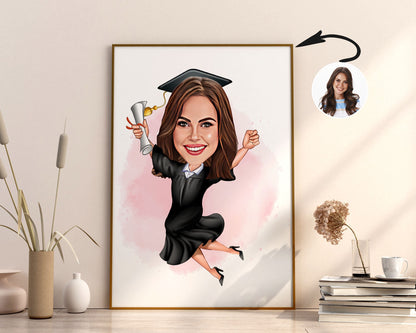 Personalised Garduation Caricature