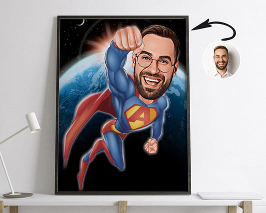 Personalised Superman Caricature