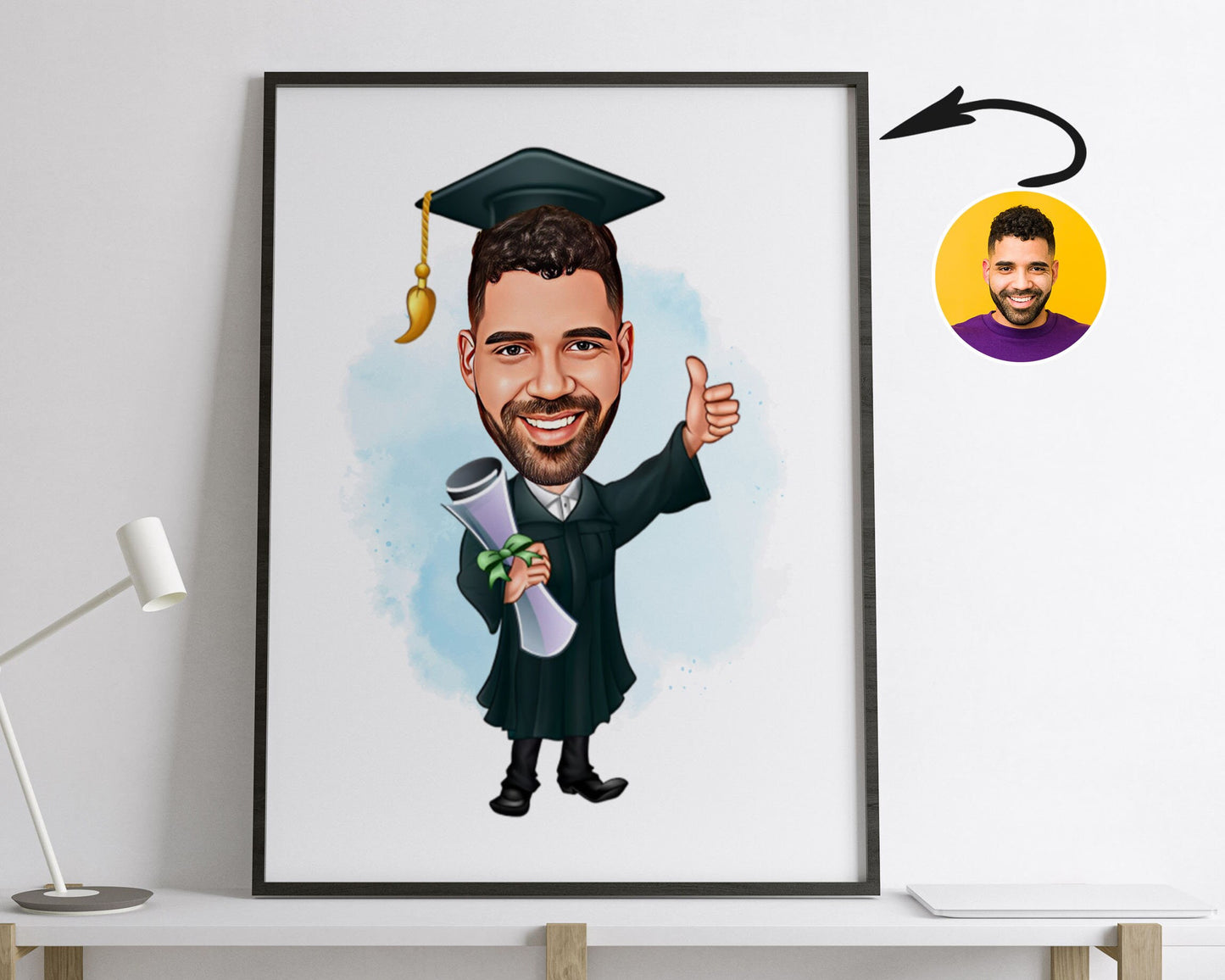 Personalised Graduation Caricature