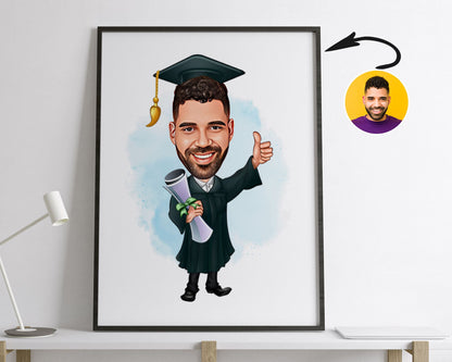 Personalised Graduation Caricature