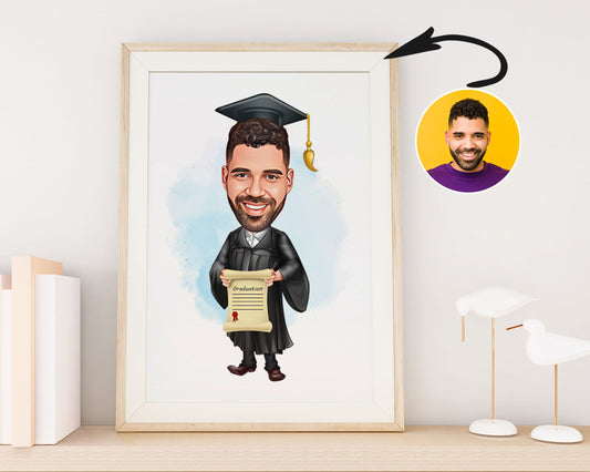 Personalised Graduation Caricature