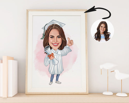 Personalised Graduation Caricature