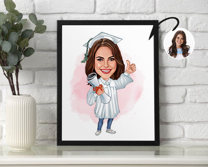 Personalised Graduation Caricature