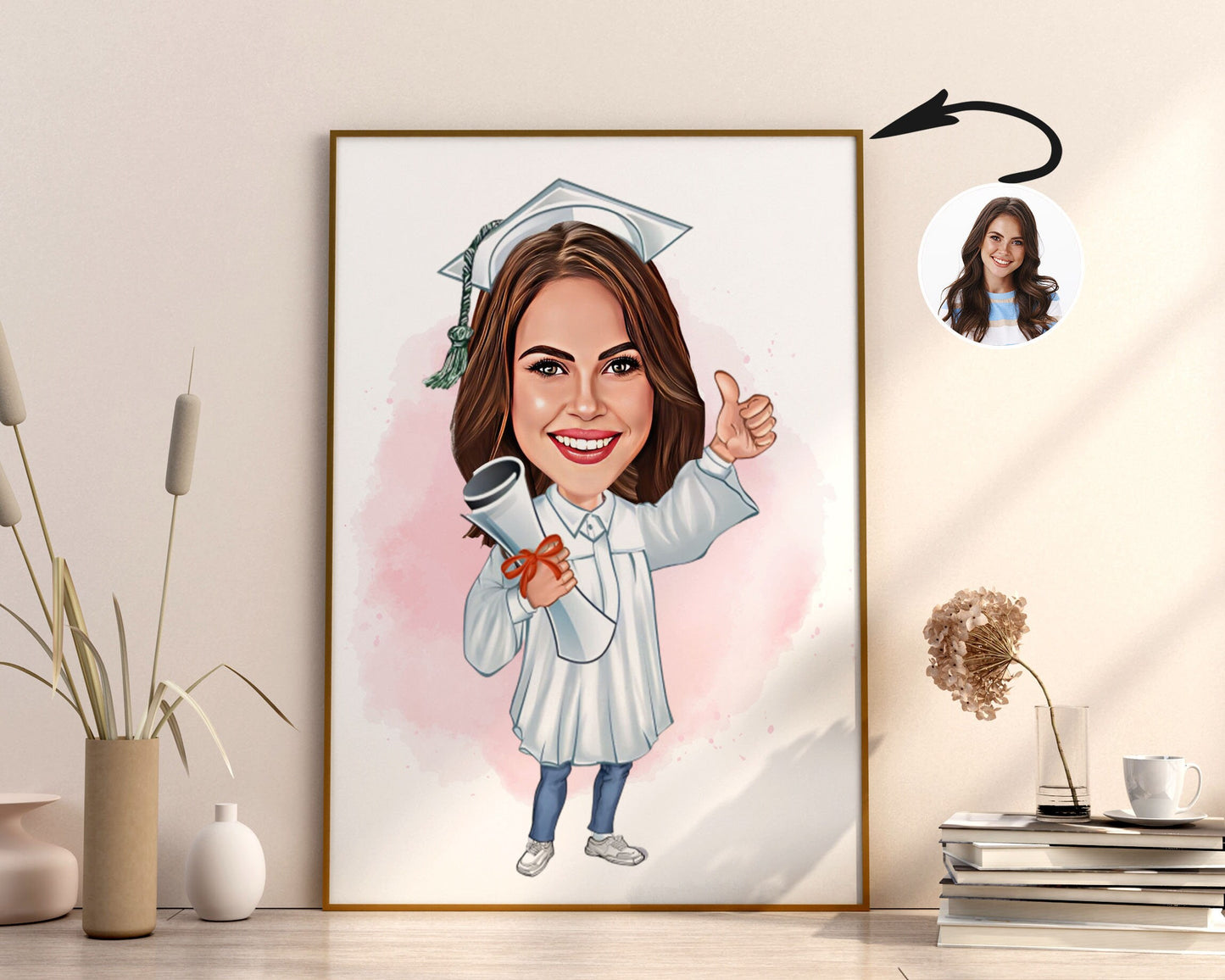 Personalised Graduation Caricature