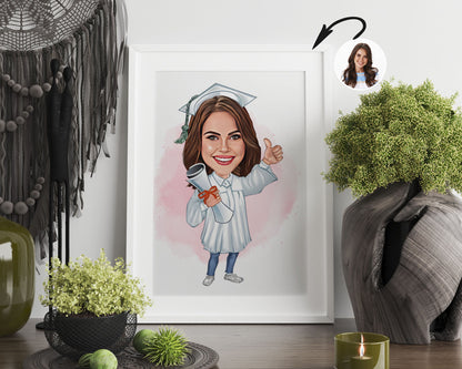 Personalised Graduation Caricature