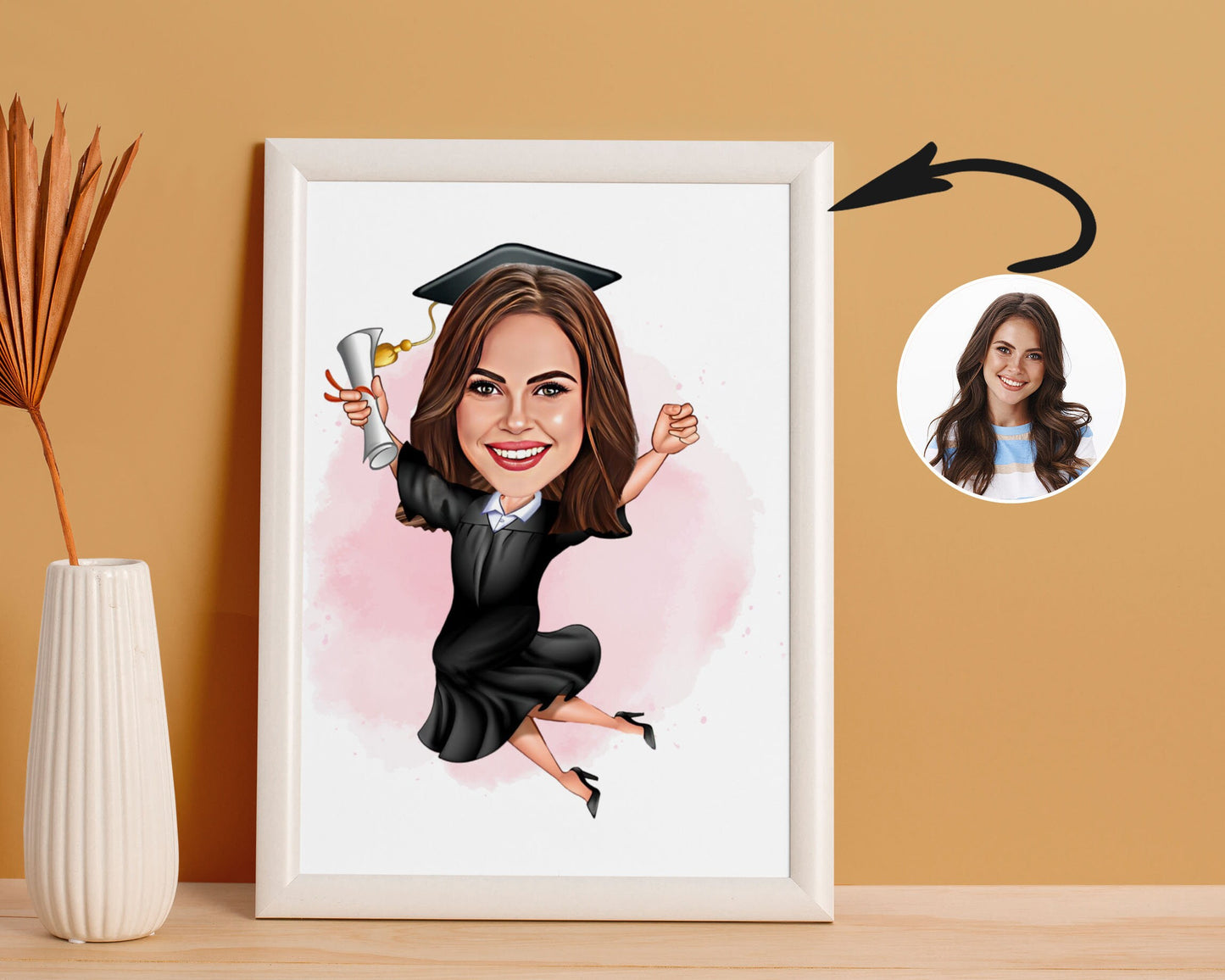 Personalised Garduation Caricature