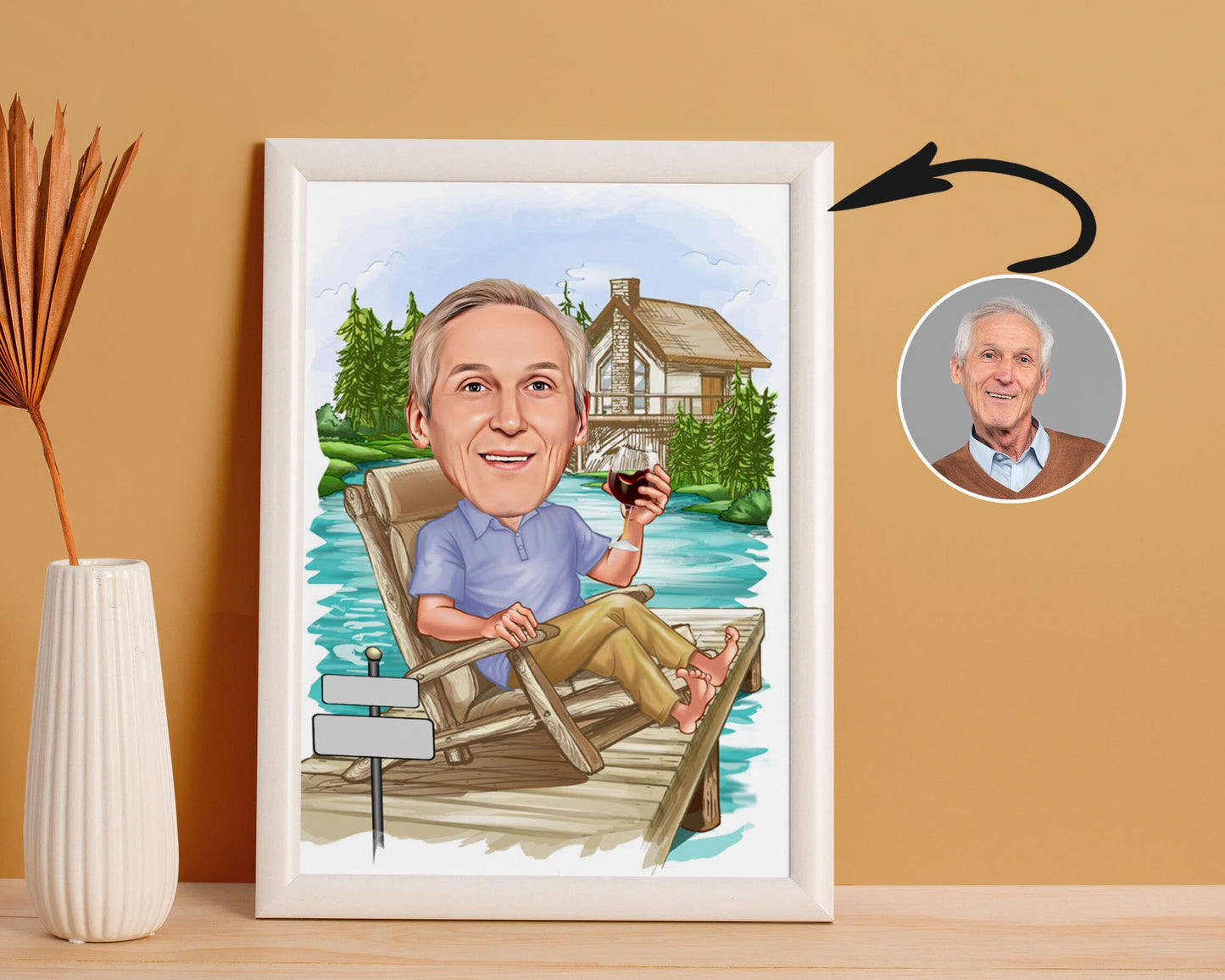 Personalised Retirement Caricature