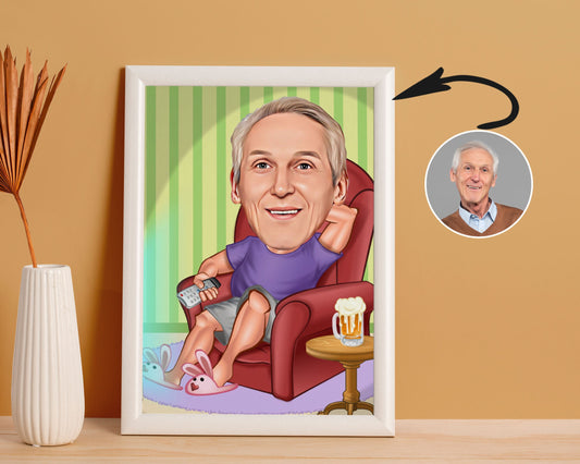 Personalised Retirement Caricature