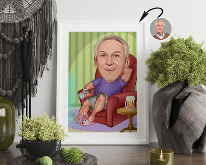 Personalised Retirement Caricature
