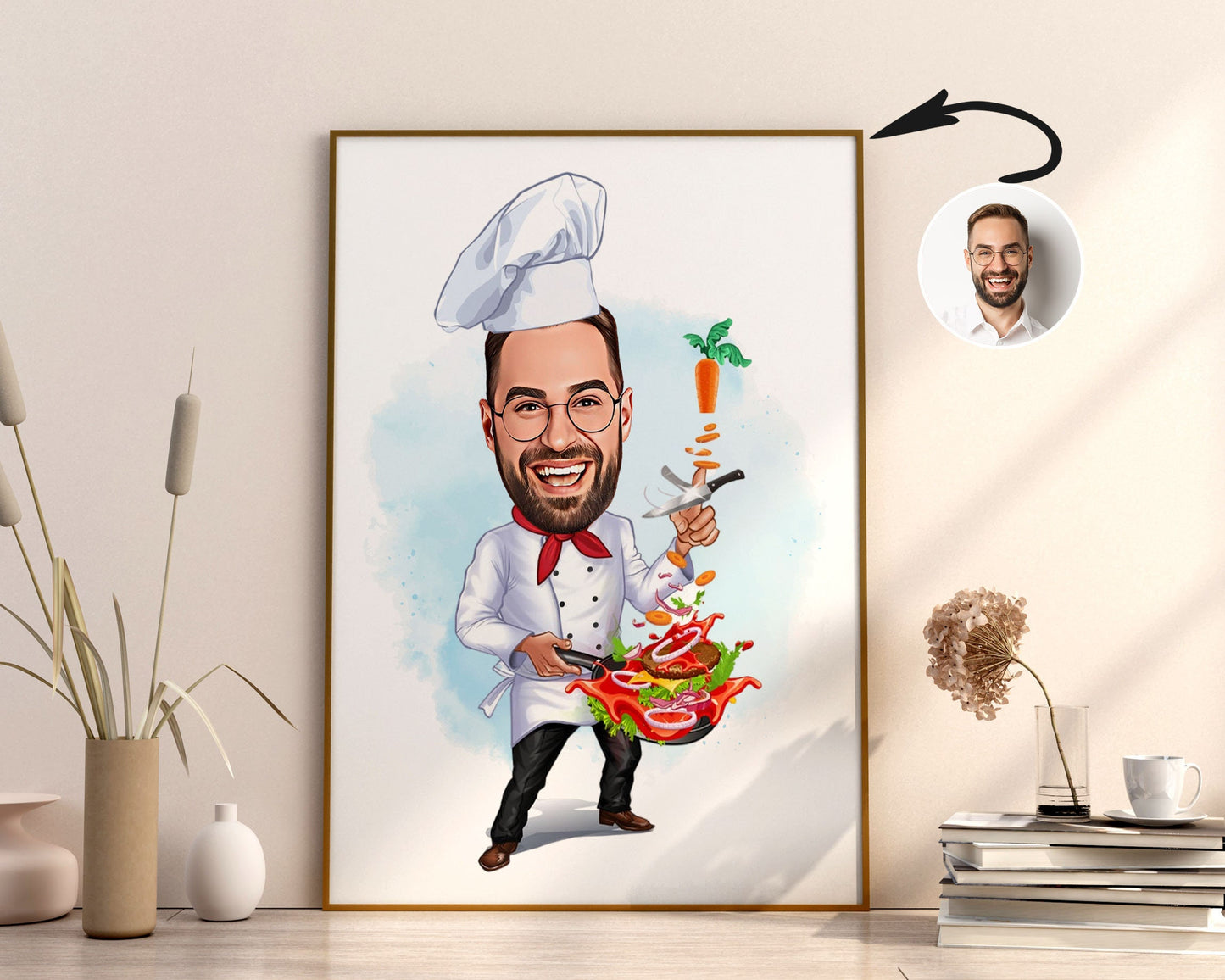 Personalised Chef Caricature