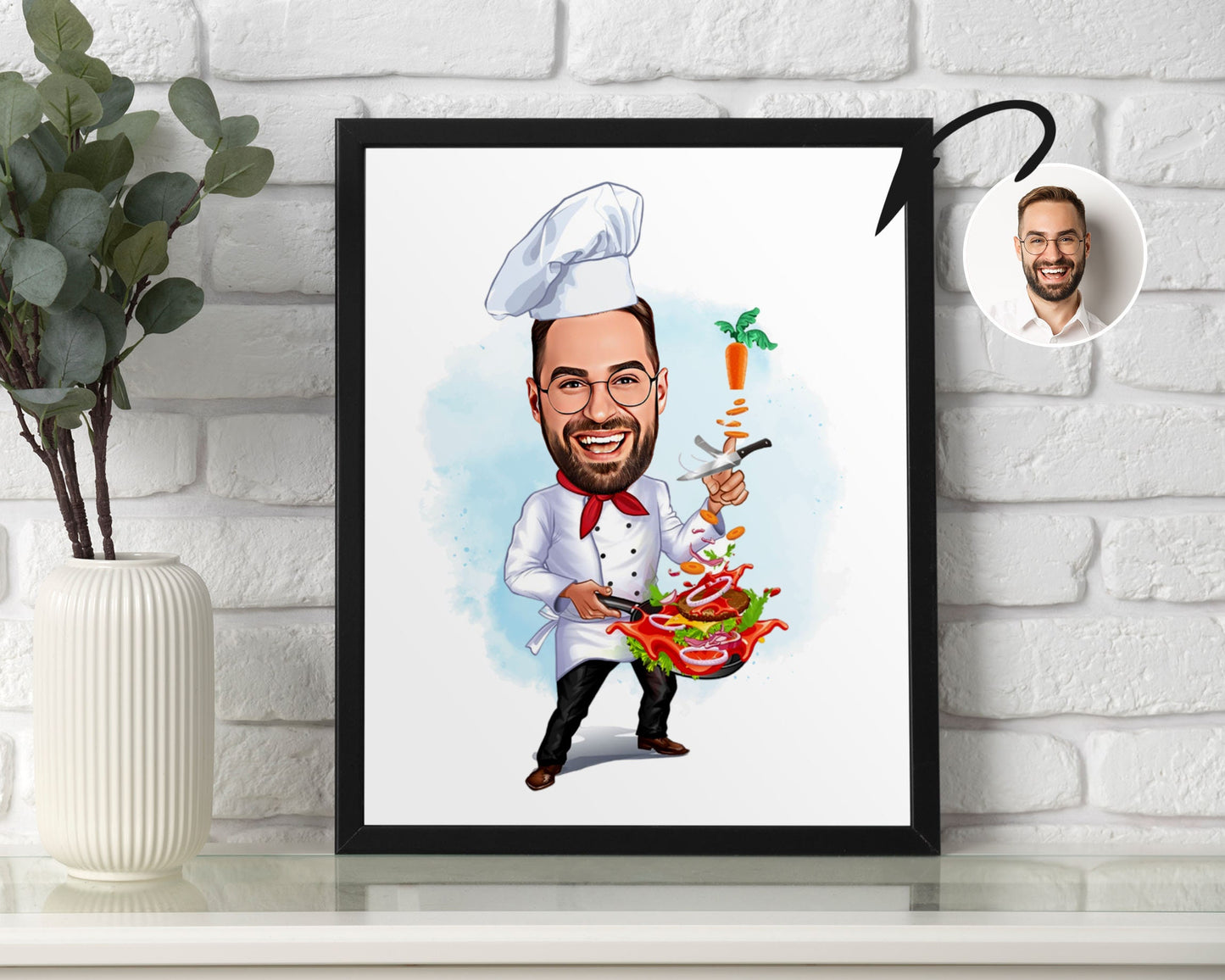 Personalised Chef Caricature