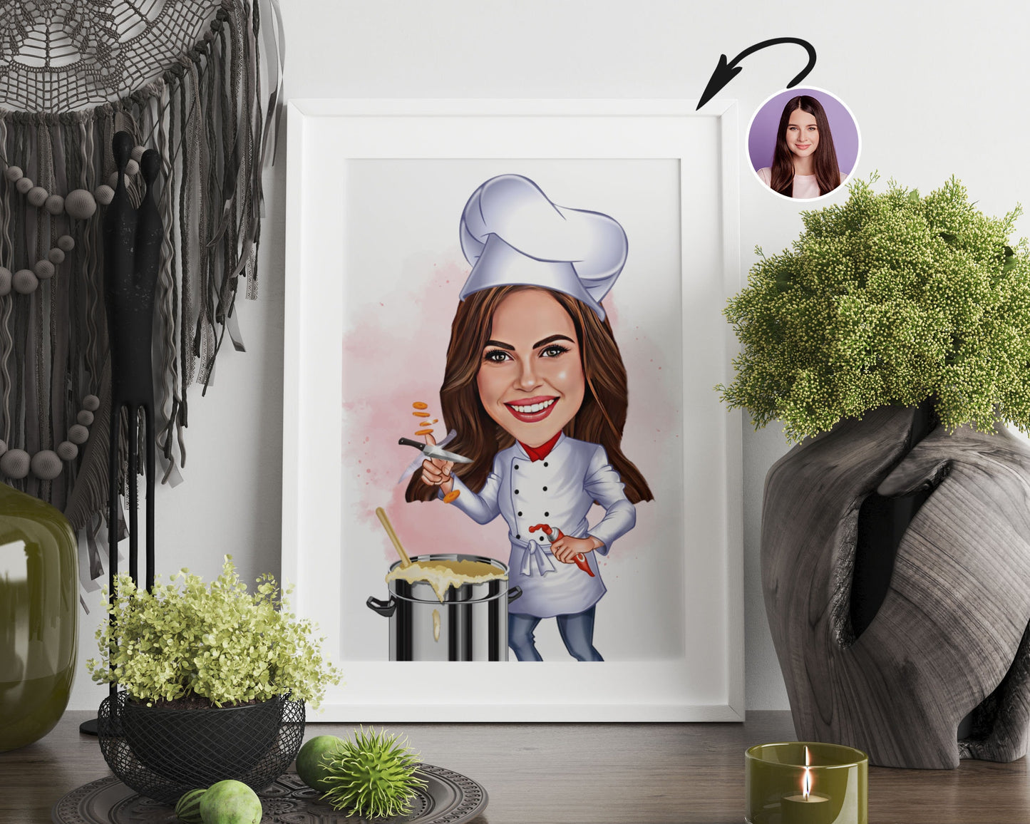 Personalised Chef Caricature
