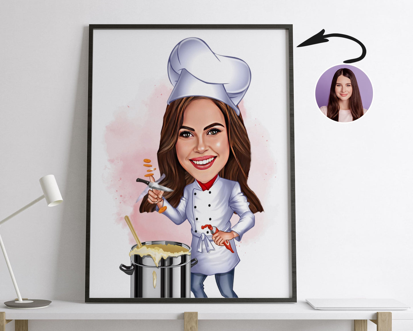 Personalised Chef Caricature